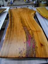 Load image into Gallery viewer, Live Edge Willow Finished Slab - Great for a desk
