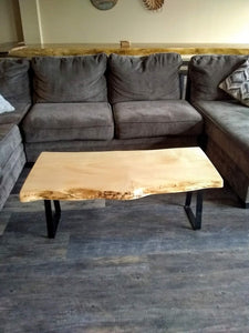 Live Edge Hard Maple Coffee Table