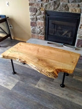 Load image into Gallery viewer, Live Edge Spalted Maple Coffee Table
