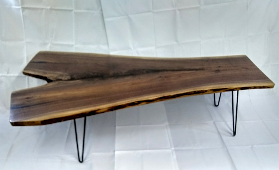 Large Live Edge Black Walnut Coffee Table