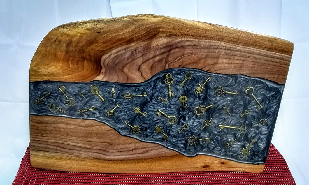 One-of-a-kind Black Walnut wall hanging