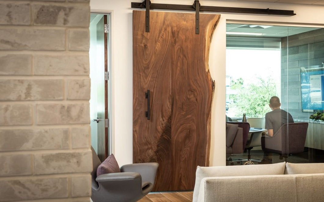 Live Edge Barn Door - Black Walnut