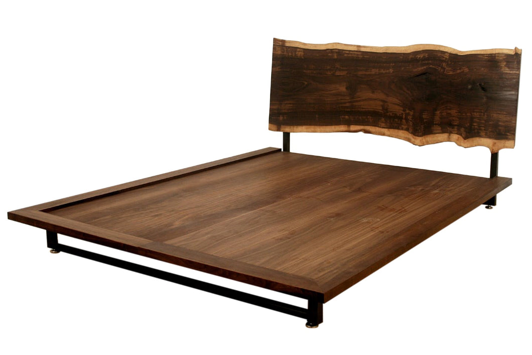 Live Edge Black Walnut Bed - Headboard