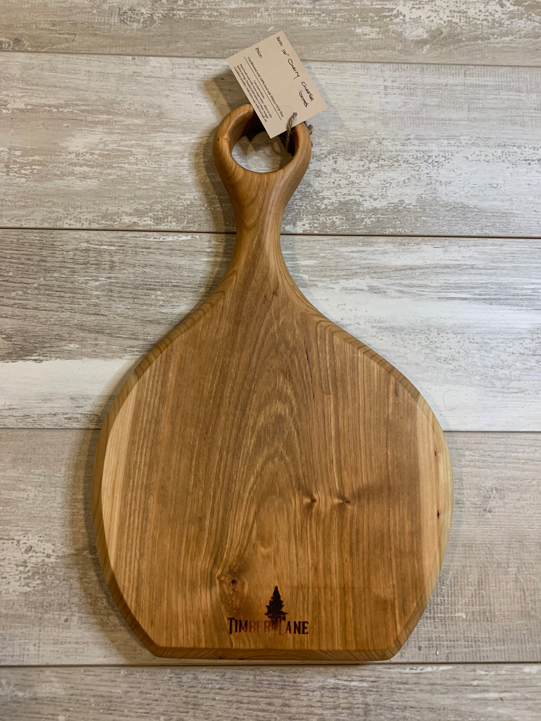 Large Round English Walnut Cheese Plate